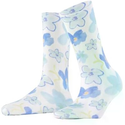 Burlington Damen Socken Garden Bloom W So Baumwolle gemustert 1 Paar, Weiß White 2006, 36-41 Burlington Damen Socken Garden Bloom W So Baumwolle gemustert 1 Paar, Weiß White 2006, 36-41