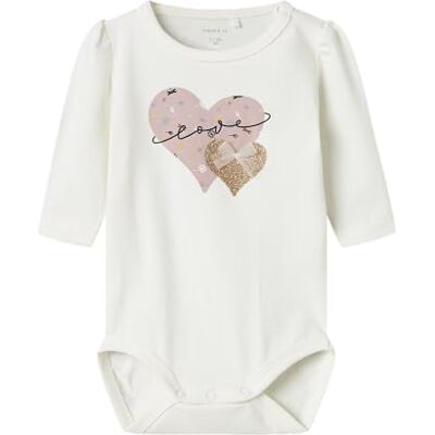 NAME IT Damen Nbfkinin Ls Body, Cloud Dancer, Numeric_74 NAME IT Damen Nbfkinin Ls Body, Cloud Dancer, Numeric_74