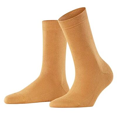 FALKE Damen Socken Family W So nachhaltige Baumwolle einfarbig 1 Paar, Gelb Amber 1851, 39-42 FALKE Damen Socken Family W So nachhaltige Baumwolle einfarbig 1 Paar, Gelb Amber 1851, 39-42