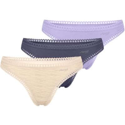 Sloggi GO Crush String C3P Lilac Light Combination Sloggi GO Crush String C3P Lilac Light Combination
