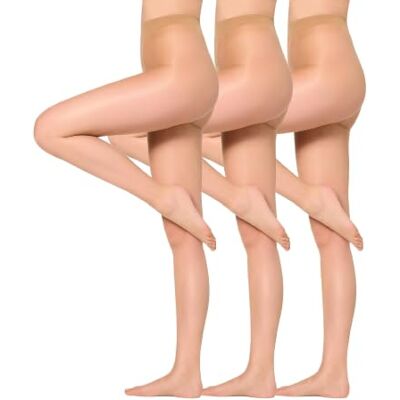 Nur Die 3er Pack Transparent 15 DEN Fein-Strumpfhose seidig glänzende Optik Komfortbund feine Naht unsichtbar Damen, amber, M Nur Die 3er Pack Transparent 15 DEN Fein-Strumpfhose seidig glänzende Optik Komfortbund feine Naht unsichtbar Damen, amber, M