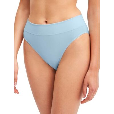 CALIDA Elastic Slip, Unterhose Damen, breiter Softbund, High Waist, atmungsaktive Single Jersey-Qualität Cascade Blue 40-42 CALIDA Elastic Slip, Unterhose Damen, breiter Softbund, High Waist, atmungsaktive Single Jersey-Qualität Cascade Blue 40-42