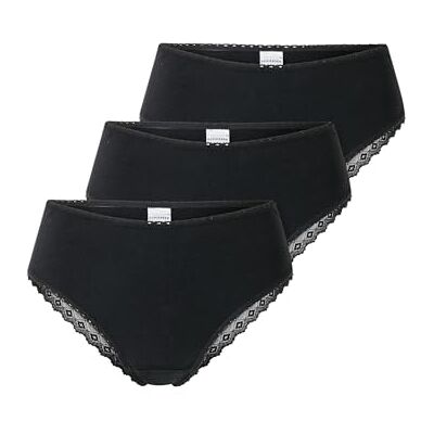 Schiesser Damen 3 PACK Brazilian Slip Unterwäsche mit Spitze Modern Multipacks Schiesser Damen 3 PACK Brazilian Slip Unterwäsche mit Spitze Modern Multipacks