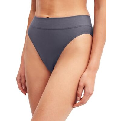 CALIDA Elastic Slip, Unterhose Damen, breiter Softbund, High Waist, atmungsaktive Single Jersey-Qualität Graystone 40-42 CALIDA Elastic Slip, Unterhose Damen, breiter Softbund, High Waist, atmungsaktive Single Jersey-Qualität Graystone 40-42