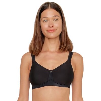 Susa BH Damen ohne Bügel Catania 7870-95B schwarz Spacer-BH mit Unterbrustband Gemoldete Cups mit Stützblenden & verstellbaren Träger Seamless Bequemer T Shirt BH Susa BH Damen ohne Bügel Catania 7870-95B schwarz Spacer-BH mit Unterbrustband Gemoldete Cups mit Stützblenden & verstellbaren Träger Seamless Bequemer T Shirt BH