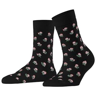 FALKE Damen Socken Cotton Touch Special Edition W So Baumwolle gemustert 1 Paar, Schwarz Black 3000, 39-42 FALKE Damen Socken Cotton Touch Special Edition W So Baumwolle gemustert 1 Paar, Schwarz Black 3000, 39-42