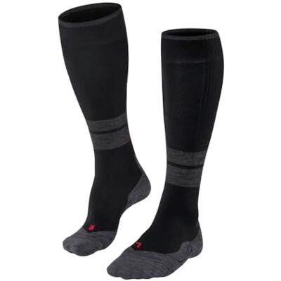 FALKE Damen Wandersocken TK Compression W Kh Wolle Funktionsmaterial mit Kompression 1 Paar, Schwarz Black 3003 Wadenumfang W2, 39-42 W2 FALKE Damen Wandersocken TK Compression W Kh Wolle Funktionsmaterial mit Kompression 1 Paar, Schwarz Black 3003 Wadenumfang W2, 39-42 W2
