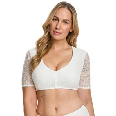 Susa Damen Dirndlbluse Größe 32-48 Mit Spitze & V-Ausschnitt Elegante halbarm Trachtenbluse mit Knöpfen Elastisch & Blickdicht Ideal für traditionelle Feierlichkeiten & Feste Susa Damen Dirndlbluse Größe 32-48 Mit Spitze & V-Ausschnitt Elegante halbarm Trachtenbluse mit Knöpfen Elastisch & Blickdicht Ideal für traditionelle Feierlichkeiten & Feste