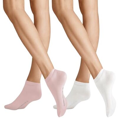 KUNERT Hudson Damen Sneaker Socken Only 2-Pack hautfreundlich Milkshake pink 35-38 KUNERT Hudson Damen Sneaker Socken Only 2-Pack hautfreundlich Milkshake pink 35-38
