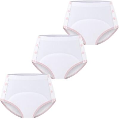 CARER Healthcare Incontinence Pregnancy Carer 3er Pack Damen Inkontinenz Slip 230 ml Saugfähigkeit Baumwolle Auslaufsichere Inkontinenz Unterwäsche mit seitlichem Druckknopf abnehmbares Design, waschbar bei Blasenschwäche, Weiß Größe L CARER Healthcare Incontinence Pregnancy Carer 3er Pack Damen Inkontinenz Slip 230 ml Saugfähigkeit Baumwolle Auslaufsichere Inkontinenz Unterwäsche mit seitlichem Druckknopf abnehmbares Design, waschbar bei Blasenschwäche, Weiß Größe L