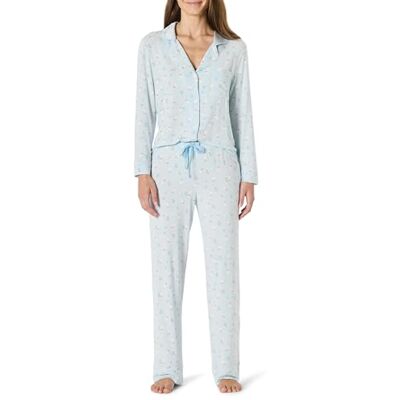 Amazon Essentials X Sofia Grainge Unisex Baby Damen Pyjama-Set, Hellblaue Gänse, Größe L Amazon Essentials X Sofia Grainge Unisex Baby Damen Pyjama-Set, Hellblaue Gänse, Größe L