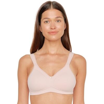 Susa BH Damen ohne Bügel Topsy I Damen-BHS mit vorgeformten Cups I Hoher, optimaler Halt I Aus strapazierfähigem Material I Soft Peach I 80C Susa BH Damen ohne Bügel Topsy I Damen-BHS mit vorgeformten Cups I Hoher, optimaler Halt I Aus strapazierfähigem Material I Soft Peach I 80C