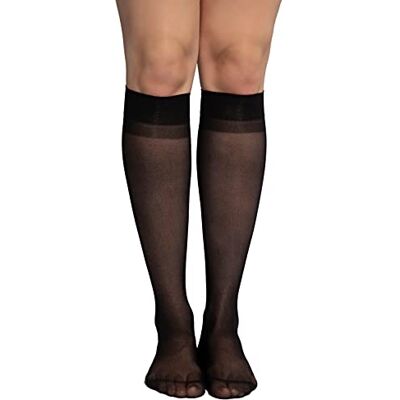 Ulla Popken , Damen, große Größen, Essential-Kniestrümpfe, 3er-Pack Ulla Popken , Damen, große Größen, Essential-Kniestrümpfe, 3er-Pack