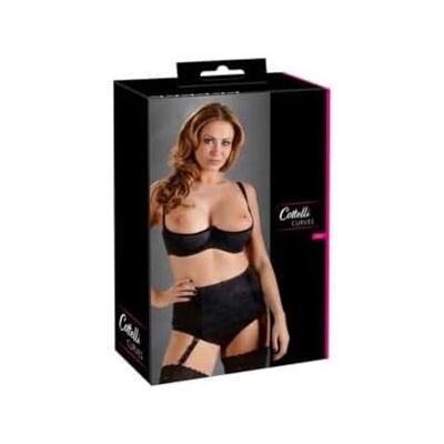 COTTELLI Collection Plus verführerische Reizwäsche für Damen, erotischer, leicht gefütterter Bügel-Hebe BH, Dessous mit Seitenbügeln zur Verführung des Partners, schwarz COTTELLI Collection Plus verführerische Reizwäsche für Damen, erotischer, leicht gefütterter Bügel-Hebe BH, Dessous mit Seitenbügeln zur Verführung des Partners, schwarz