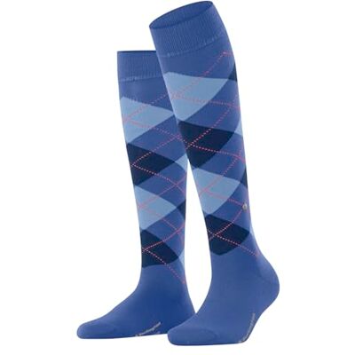 Burlington Damen Kniestrümpfe Marylebone W Kh Wolle lang gemustert 1 Paar, Blau River Blue 6551, 36-41 Burlington Damen Kniestrümpfe Marylebone W Kh Wolle lang gemustert 1 Paar, Blau River Blue 6551, 36-41