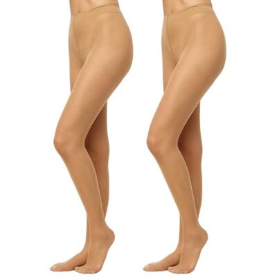 Nur Die 2er Pack Fit in Form 40 DEN starke Stützwirkung semi-blickdichte Fein-Strumpfhose seidig matte Optik entlastet die Beine Komfortbund Damen Nur Die 2er Pack Fit in Form 40 DEN starke Stützwirkung semi-blickdichte Fein-Strumpfhose seidig matte Optik entlastet die Beine Komfortbund Damen