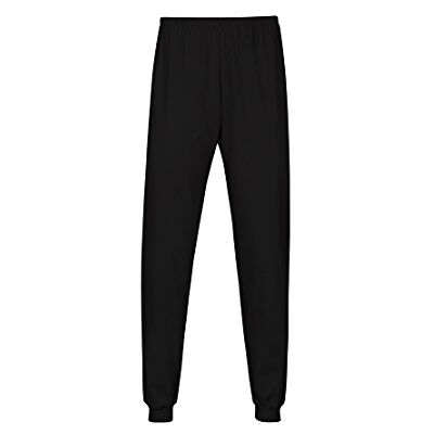 Trigema Damen Schlafanzughose Bündchen,Schwarz,M Trigema Damen Schlafanzughose Bündchen,Schwarz,M