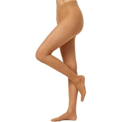 Nur Die Fit in Form 40 DEN starke Stützwirkung semi-blickdichte Fein-Strumpfhose seidig matte Optik entlastet die Beine Komfortbund Damen, amber, M Nur Die Fit in Form 40 DEN starke Stützwirkung semi-blickdichte Fein-Strumpfhose seidig matte Optik entlastet die Beine Komfortbund Damen, amber, M