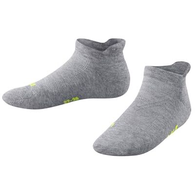 FALKE Unisex Kinder Sneakersocken Cool Kick K Sn weich atmungsaktiv schnelltrocknend kurz einfarbig 1 Paar, Grau Light Grey Melange 3775, 23-26 FALKE Unisex Kinder Sneakersocken Cool Kick K Sn weich atmungsaktiv schnelltrocknend kurz einfarbig 1 Paar, Grau Light Grey Melange 3775, 23-26