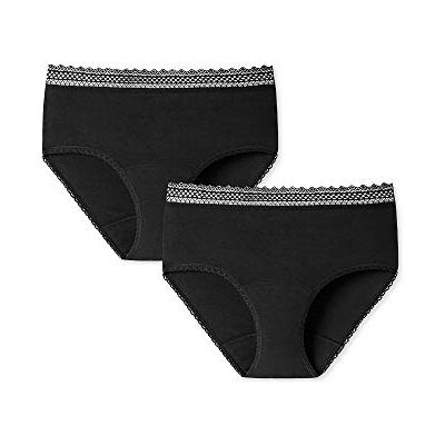 Schiesser Damen 2 Pack Menstruationswäsche/Periodenslip Komfortschnitt auslaufsicher Secret Care Schiesser Damen 2 Pack Menstruationswäsche/Periodenslip Komfortschnitt auslaufsicher Secret Care