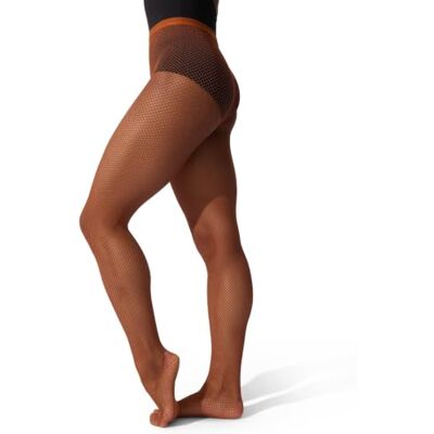 Capezio Women's Professional Fishnet Tight with 1'' Elasticized Waistband – Soft Nylon Sock Lining for Comfort, Solid Foot Pads, Perfect for Dance' Capezio Women's Professional Fishnet Tight with 1'' Elasticized Waistband – Soft Nylon Sock Lining for Comfort, Solid Foot Pads, Perfect for Dance'