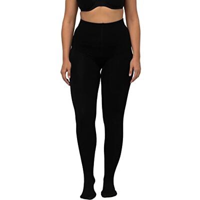 Ulla Popken Große Größen Damen Strumpfhose, Thermo Schwarz (Schwarz 10), X-Large (Herstellergröße: 44+) Ulla Popken Große Größen Damen Strumpfhose, Thermo Schwarz (Schwarz 10), X-Large (Herstellergröße: 44+)
