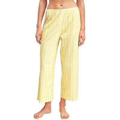 CALIDA Favourites 7/8-Pyjamahose, Schlafanzughose Damen, 100% Bio Baumwolle, hautfreundlich, pflegeleicht, elastischer Bund Cream Gold 36-38 CALIDA Favourites 7/8-Pyjamahose, Schlafanzughose Damen, 100% Bio Baumwolle, hautfreundlich, pflegeleicht, elastischer Bund Cream Gold 36-38