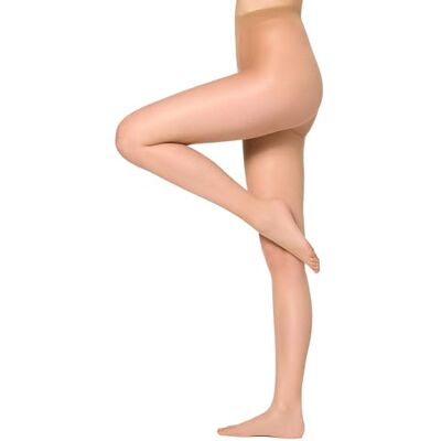 Nur Die Glow Effekt Strumpfhose 15 DEN komplett transparente Feinstrumpfhose glänzende Optik Gold-Schimmer Nylon-Strumpfhose Damen Nur Die Glow Effekt Strumpfhose 15 DEN komplett transparente Feinstrumpfhose glänzende Optik Gold-Schimmer Nylon-Strumpfhose Damen