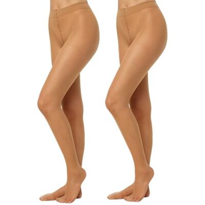 Nur Die 2er Pack Fit in Form 40 DEN starke Stützwirkung semi-blickdichte Fein-Strumpfhose seidig matte Optik entlastet die Beine Komfortbund Damen Nur Die 2er Pack Fit in Form 40 DEN starke Stützwirkung semi-blickdichte Fein-Strumpfhose seidig matte Optik entlastet die Beine Komfortbund Damen