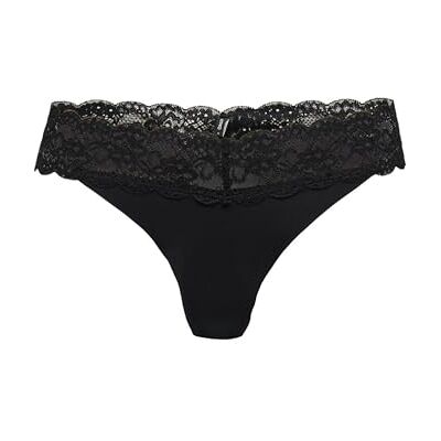 ONLY Damen Onlchloe Lace Thong Noos Acc, Black, s ONLY Damen Onlchloe Lace Thong Noos Acc, Black, s