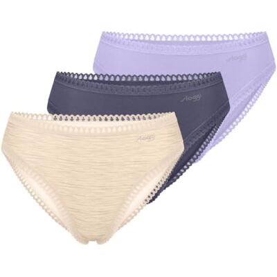 Sloggi 3er Pack GO Crush Damen Slip Unterhose Unterwäsche Atmungsaktiv Sloggi 3er Pack GO Crush Damen Slip Unterhose Unterwäsche Atmungsaktiv