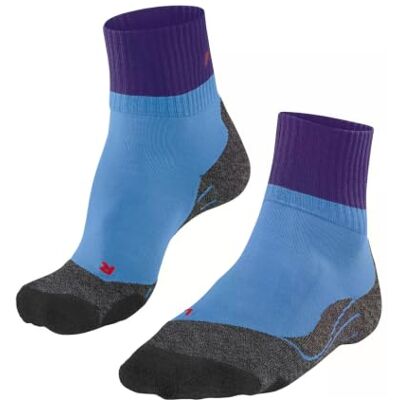 FALKE Damen Wandersocken TK2 Explore Short W Sso Wolle Funktionsmaterial antiblasen dick 1 Paar, Blau Blue Note 6545, 37-38 FALKE Damen Wandersocken TK2 Explore Short W Sso Wolle Funktionsmaterial antiblasen dick 1 Paar, Blau Blue Note 6545, 37-38