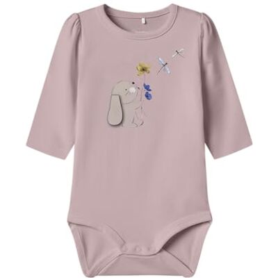 NAME IT Damen Nbfkorn Ls Body, Burnished Lilac, Numeric_74 NAME IT Damen Nbfkorn Ls Body, Burnished Lilac, Numeric_74