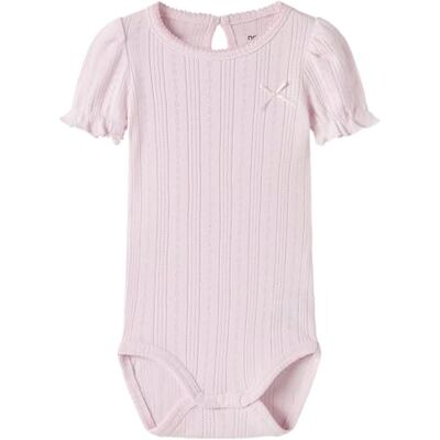 NAME IT Damen Nbfhappy Ss Body, Cradle Pink, Numeric_62 NAME IT Damen Nbfhappy Ss Body, Cradle Pink, Numeric_62