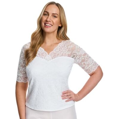 Susa Damen Dirndlbluse 5576 Größe 32-44 Mit floraler Spitze & V-Ausschnitt Elegante halbarm Trachtenbluse Elastisch & Blickdicht Ideal für traditionelle Feierlichkeiten & Feste Susa Damen Dirndlbluse 5576 Größe 32-44 Mit floraler Spitze & V-Ausschnitt Elegante halbarm Trachtenbluse Elastisch & Blickdicht Ideal für traditionelle Feierlichkeiten & Feste