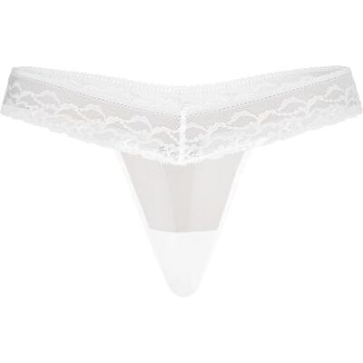 Teyli String Tanga Damen mit Zarter Spitze Verziert Strings & Tangas für Damen aus Transparentem Mesh aus Transparentem Mesh mit Angenehmer Passform Weiß S Teyli String Tanga Damen mit Zarter Spitze Verziert Strings & Tangas für Damen aus Transparentem Mesh aus Transparentem Mesh mit Angenehmer Passform Weiß S