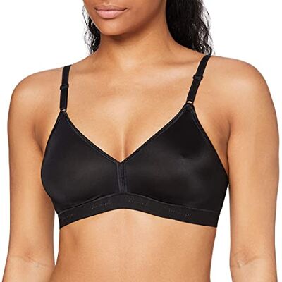 Triumph Damen BH Micro Fun N, ohne Bügel, ohne Polsterung, Verstellbare Träger, 80B, Schwarz Triumph Damen BH Micro Fun N, ohne Bügel, ohne Polsterung, Verstellbare Träger, 80B, Schwarz