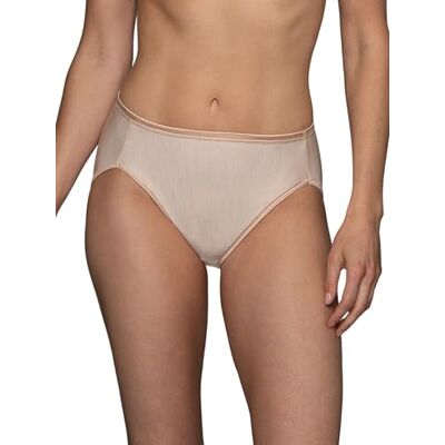 Vanity Fair Womens Illumination Hi Cut Höschen, Seidiger Stretch und Satinbesatz Unterhose, Rosa/Beige, XXL Vanity Fair Womens Illumination Hi Cut Höschen, Seidiger Stretch und Satinbesatz Unterhose, Rosa/Beige, XXL