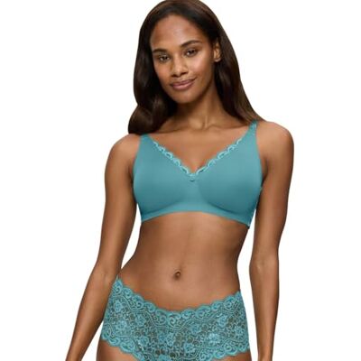 Triumph Amourette, Minimizer-BH Damen, Türkis (Quiet Turquoise), 80D Triumph Amourette, Minimizer-BH Damen, Türkis (Quiet Turquoise), 80D