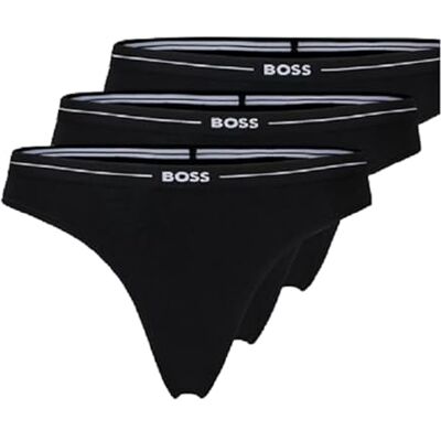 Boss Damen 3p Thong String, Black1, S EU Boss Damen 3p Thong String, Black1, S EU