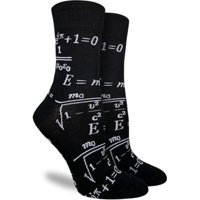 Good Luck Sock Damen Mathematik & Wissenschaft Socken Erwachsene, Science Mathematikgleichungen, Einheitsgröße Good Luck Sock Damen Mathematik & Wissenschaft Socken Erwachsene, Science Mathematikgleichungen, Einheitsgröße