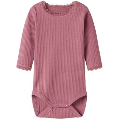 NAME IT Damen Nbfhallie Ls Body, Mesa Rose, Numeric_80 NAME IT Damen Nbfhallie Ls Body, Mesa Rose, Numeric_80