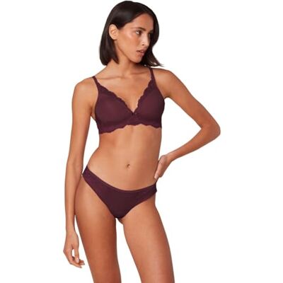 Triumph Damen Amourette Charm T P Bra, DEEP Burgundy, 75D Triumph Damen Amourette Charm T P Bra, DEEP Burgundy, 75D