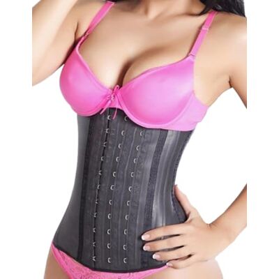 LadySlim by NuvoFit Lady Slim Damen Fajas Colombiana Latex Taille Cincher/Trainer/Trimmer/Korsett Gewichtsverlust Shaper 2XS Taille 23.5" 25.0" Schwarz Ver. 2.0 LadySlim by NuvoFit Lady Slim Damen Fajas Colombiana Latex Taille Cincher/Trainer/Trimmer/Korsett Gewichtsverlust Shaper 2XS Taille 23.5" 25.0" Schwarz Ver. 2.0