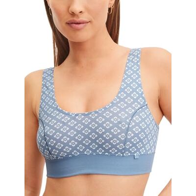 CALIDA Elastic Trend Bustier Damen, mit breitem Softbund, atmungsaktive und weiche Single Jersey-Qualität Aura Blue 40-42 CALIDA Elastic Trend Bustier Damen, mit breitem Softbund, atmungsaktive und weiche Single Jersey-Qualität Aura Blue 40-42