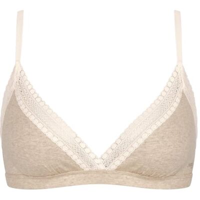 Sloggi Damen GO Ribbed R Bralette, Grey Combination, S Sloggi Damen GO Ribbed R Bralette, Grey Combination, S