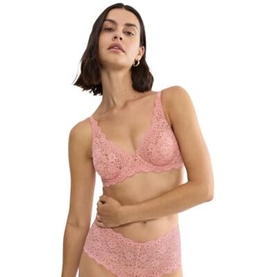 Triumph Damen BH Amourette W, mit Bügel, ohne Polsterung, Verstellbare Träger, 90H, Cherry Rose Triumph Damen BH Amourette W, mit Bügel, ohne Polsterung, Verstellbare Träger, 90H, Cherry Rose