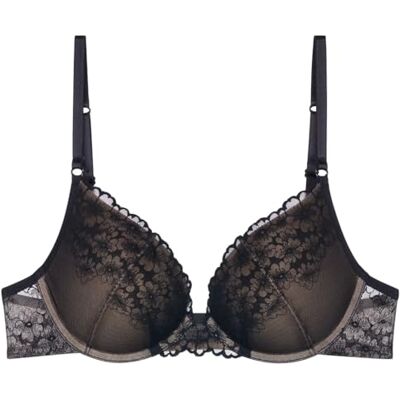Triumph Damen BH Bright Spotlight WHU, mit Bügel, ohne Polsterung, Verstellbare Träger, 70B, Schwarz Triumph Damen BH Bright Spotlight WHU, mit Bügel, ohne Polsterung, Verstellbare Träger, 70B, Schwarz