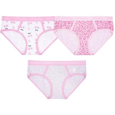 Playboy Unterwäsche- und Sport-BH-Sets für Damen mit Bunny-Motiv für Juniorgrößen, erhältlich von XXS bis XL, S Playboy Unterwäsche- und Sport-BH-Sets für Damen mit Bunny-Motiv für Juniorgrößen, erhältlich von XXS bis XL, S