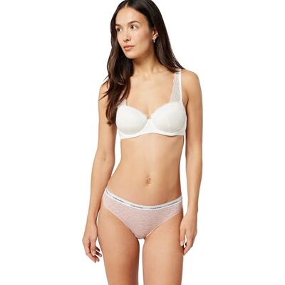 Calvin Damen Brazilian Slip Unterwäsche, Rosa (Subdued), S Calvin Damen Brazilian Slip Unterwäsche, Rosa (Subdued), S
